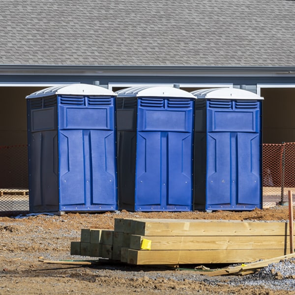 how can i report damages or issues with the portable toilets during my rental period in Hemingford NE